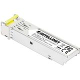 Intellinet - Gigabit SFP Mini-GBIC Transceiver - Zilver - WDM Bidirectioneel voor Glasvezelkabel