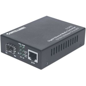 Intellinet - 10/100/1000Base-TX naar SFP-sleuf - Netwerk Accessoires - Zwart