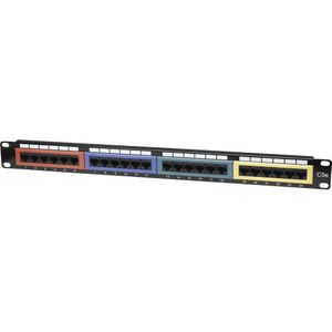 Intellinet - Cat5e UTP Patchpaneel - Zwart - 24-poorts - 19 Inch - 1RU