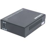 Intellinet 545068 netwerk media converter 1000 Mbit/s Single-mode Zwart