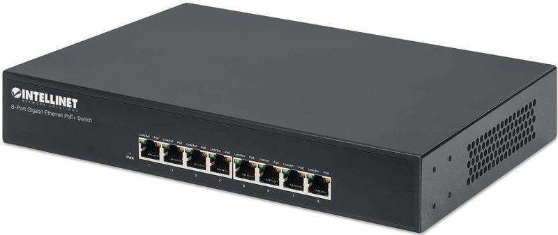 Intellinet 560641 netwerk-switch Gigabit Ethernet (10/100/1000) Power over Ethernet (PoE) Zwart
