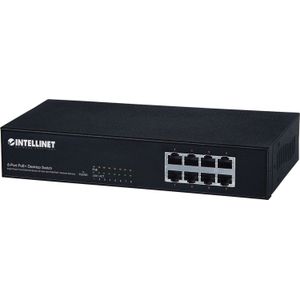 Intellinet 560764 netwerk-switch Fast Ethernet (10/100) Power over Ethernet (PoE) Zwart