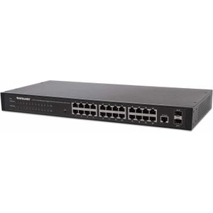 Intellinet 560917 netwerk-switch Managed Gigabit Ethernet (10/100/1000) 1U Zwart