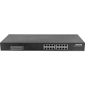 Intellinet 560993 netwerk-switch Unmanaged L2 Gigabit Ethernet (10/100/1000) Power over Ethernet (PoE) 1U Zwart