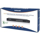 Intellinet 561198 netwerk-switch Managed L2+ Gigabit Ethernet (10/100/1000) Power over Ethernet (PoE) 1U Zwart