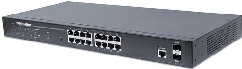 Intellinet 561198 netwerk-switch Managed L2+ Gigabit Ethernet (10/100/1000) Power over Ethernet (PoE) 1U Zwart