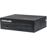 Intellinet 8-Port PoE+ Gigabit Switch 8PoE+ Ports IEEE 802.3at/af Power-over-Ethernet PoE+/PoE-konform 60W D... (8 Havens), Netwerkschakelaar, Zwart