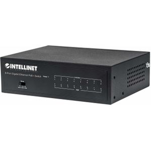 Intellinet - 8-Port Gigabit Switch - Zwart - PoE+ 60W