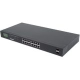 Intellinet 561259 netwerk-switch Unmanaged Gigabit Ethernet (10/100/1000) Power over Ethernet (PoE) Zwart