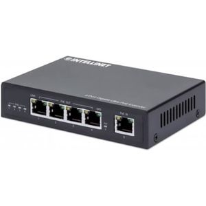 Intellinet - 4-Poorts - Netwerkextender - 100 Meter - 90W - Gigabit Ultra PoE
