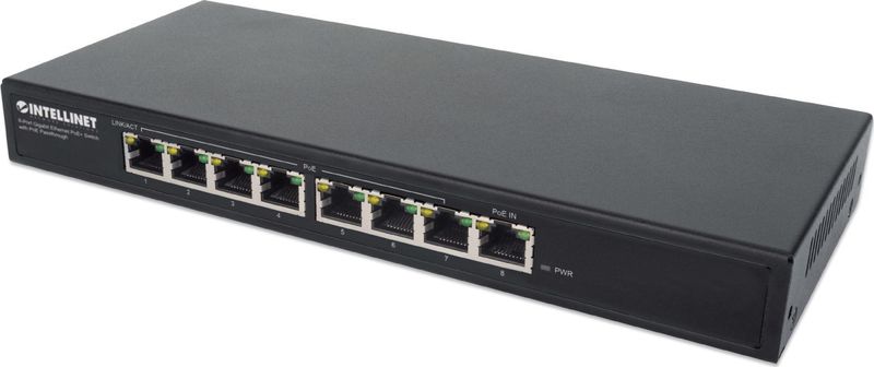 Intellinet 561679 netwerk-switch Gigabit Ethernet (10/100/1000) Power over Ethernet (PoE) Zwart