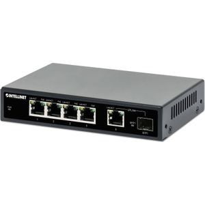 Intellinet 561822 Netwerk Switch - Gigabit Ethernet - PoE - Zwart