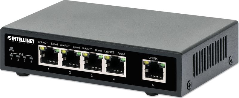 Intellinet 561839 netwerk-switch Gigabit Ethernet (10/100/1000) Power over Ethernet (PoE) Zwart