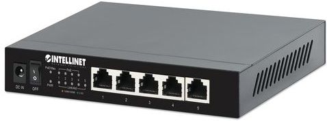 Intellinet - 5-Poorts 2.5G Ethernet PoE+ Schakelaar - Zwart - Netwerkschakelaar