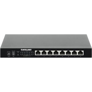 Intellinet 8-Port 2,5G Ethernet PoE+ Switch 8xPSE PoE+ Ports 100 W PoE-Leistungsbudget Netwerk switch IEEE 802.3af (15.4 W), IEEE 802.3at (30 W)