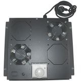 Intellinet - Rack Fan Tray - Zwart - Staal - 2 Koelventilatoren - 1U