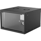 Intellinet - Wandverdeler - 19 Inch - Zwart - 6 HE - Staal