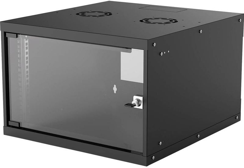 Intellinet - Wandverdeler - 19 Inch - Zwart - 6 HE - Staal