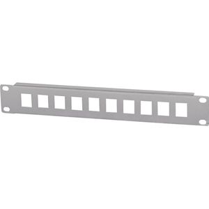 Intellinet 714969 10 poorten Netwerkpatchpaneel 254 mm (10) 1 HE Grijs-wit (RAL 7035) Niet ingericht