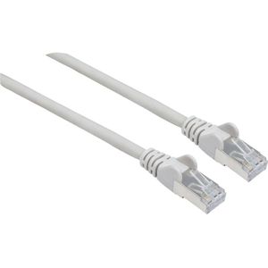 intellinet 740555 netwerkkabel categorie 7 met Cat6a-stekker 100% koper LS0H S/FTP 0,25 m grijs