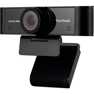 Viewsonic VB-CAM-001 Full HD 1080p webcam met autofocus, 120° kijkhoek, tegenlichtcompensatie, microfoon met ruisonderdrukking, Plug&Play USB 2.0)