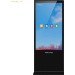 Viewsonic EP5542T beeldkrant Totem-ontwerp 139,7 cm (55") LED 450 cd/m² 4K Ultra HD Zwart Touchscreen Android 8.0