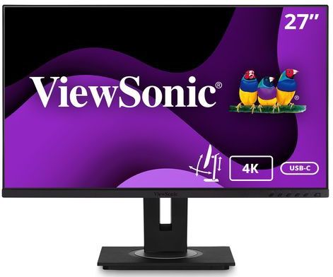 Viewsonic VG Series VG2756-4K computer monitor 68,6 cm (27") 3840 x 2160 Pixels 4K Ultra HD LED Zwart