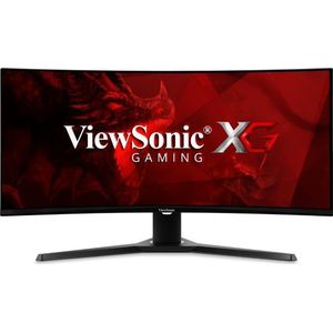 Viewsonic VX3418-2KPC Gaming monitor Energielabel G (A - G) 86.4 cm (34 inch) 3440 x 1440 Pixel 21:9 1 ms DisplayPort, HDMI, Hoofdtelefoon (3.5 mm jackplug) VA