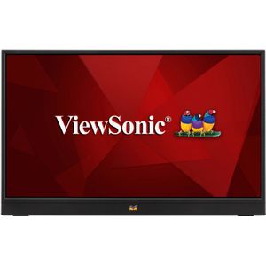 ViewSonic VA1655 40 cm (15,6 inch) draagbare monitor (Full-HD, IPS-paneel, mini-HDMI, 2x USB-C voor Raspberry Pi/Xbox/PS4/PS5, luidspreker), zwart