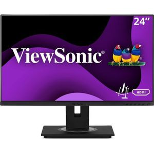 Viewsonic VG Serie VG2448a 61 cm (24"" ) 1920 x 1080 Pixel Full HD LED Zwart (1920 x 1080 Pixels, 24""), Monitor, Zwart