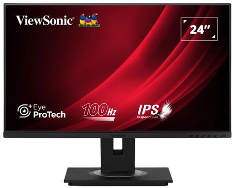ViewSonic - VG2448a - Monitor - Zwart - 24" LED IPS, 1080p, Ergonomisch Ontwerp
