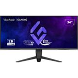 ViewSonic VX3480-2K-PRO - LED-monitor - 34'' VA - 3440 x 1440 UWQHD - 165 Hz - 1 ms - 300 cd/m² - HDR10 - 4000:1 - zwart