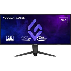ViewSonic VX3480-2K-PRO - LED-monitor - 34'' VA - 3440 x 1440 UWQHD - 165 Hz - 1 ms - 300 cd/m² - HDR10 - 4000:1 - zwart