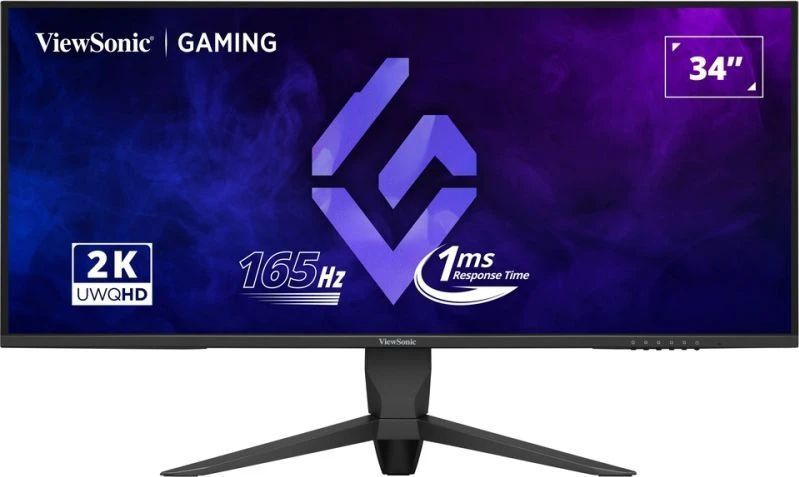 ViewSonic VX3480-2K-PRO - LED-monitor - 34'' VA - 3440 x 1440 UWQHD - 165 Hz - 1 ms - 300 cd/m² - HDR10 - 4000:1 - zwart