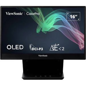 Viewsonic VP16-OLED LED-monitor Energielabel B (A - G) 40.6 cm (16 inch) 1920 x 1080 Pixel 16:9 1 ms Micro-HDMI, USB-C OLED