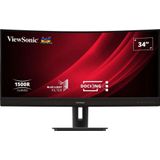 Viewsonic - VG3456C - Computer Monitor - Zwart - LED - UltraWide Quad HD