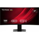 ViewSonic - VG3419C - LED Monitor - Gebogen - 34 Inch - UWQHD Resolutie
