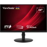ViewSonic VA VA2408-HDJ computer monitor 61 cm (24 inch) 1920 x 1080 Pixels Full HD LED Zwart