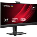 Viewsonic VG3457CV LED display 86,4 cm (34") 3440 x 1440 Pixels UltraWide Quad HD Zwart