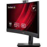 Viewsonic VG3457CV LED display 86,4 cm (34") 3440 x 1440 Pixels UltraWide Quad HD Zwart