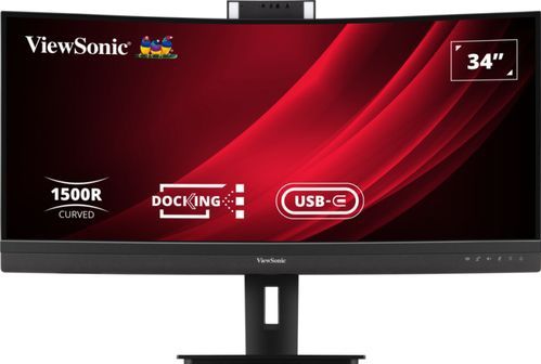 Viewsonic VG3457CV LED display 86,4 cm (34") 3440 x 1440 Pixels UltraWide Quad HD Zwart