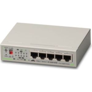 Allied Telesis AT-GS910/5E-50 Unmanaged Gigabit Ethernet (10/100/1000) Grijs