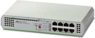 Allied Telesis AT-GS910/8-50 Unmanaged Gigabit Ethernet (10/100/1000) Grijs