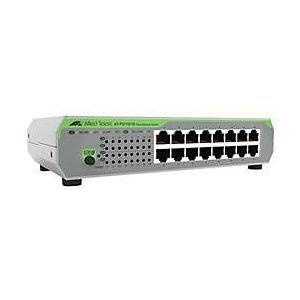 Allied Telesis AT-FS710/16-50 Unmanaged Fast Ethernet (10/100) 1U Groen, Grijs