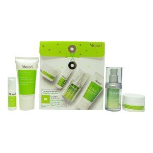 Murad - The Derm Report Total Skin Renewal Geschenkset - 60ml Reinigingscrème - 15ml Serum - 5ml Oogserum - 15ml Nachtcrème