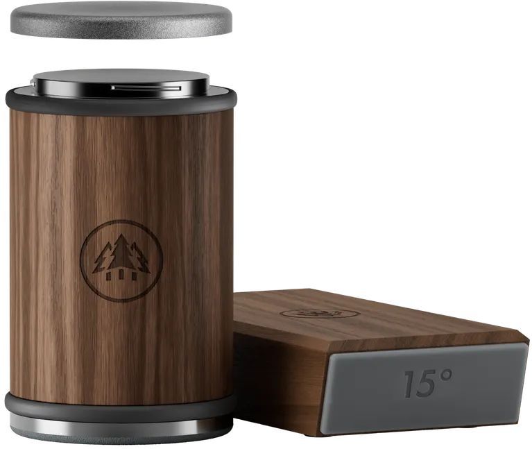 Horl 3 - Messenslijper - Walnoot - 2-delige Set