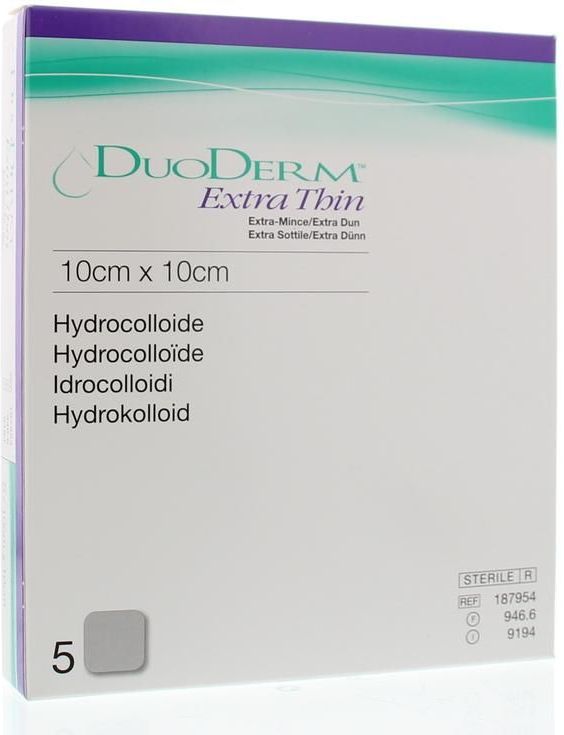 DuoDerm Extra Thin - Steriel Hydrocolloïd Wondverband - 10 x 10 cm