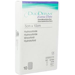 DuoDERM - Extra Dun - Pleisters - 5x10 cm - 10 Stuks