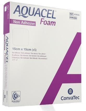Aquacel - Foam - Non Adhesief - 15x15 cm - 5 stuks