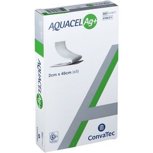 Aquacel Ag+ - Extra Wiek - 2 x 45 cm - Hydrofiberverband - Antimicrobiële Werking